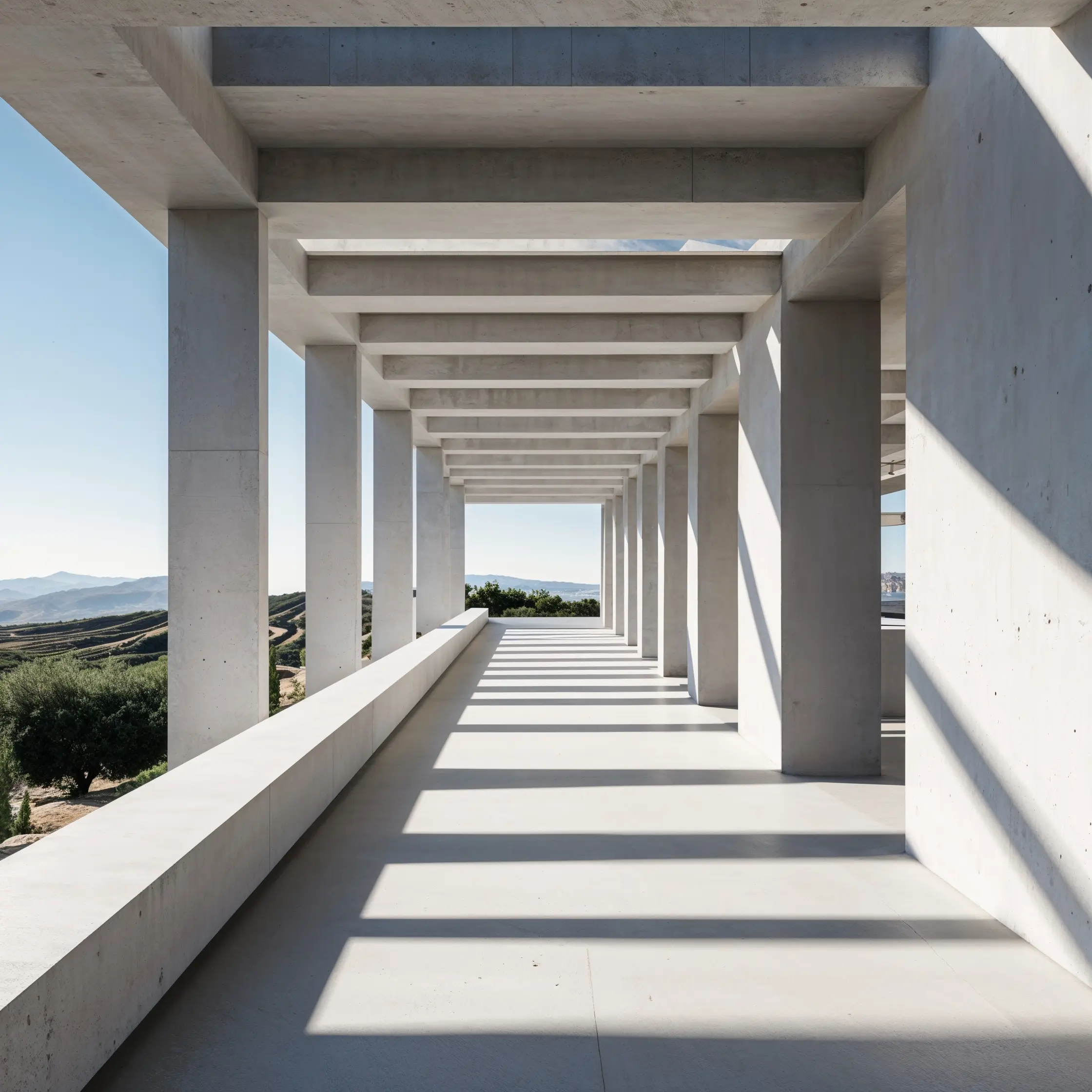 Estructura de obra moderna en Ibiza