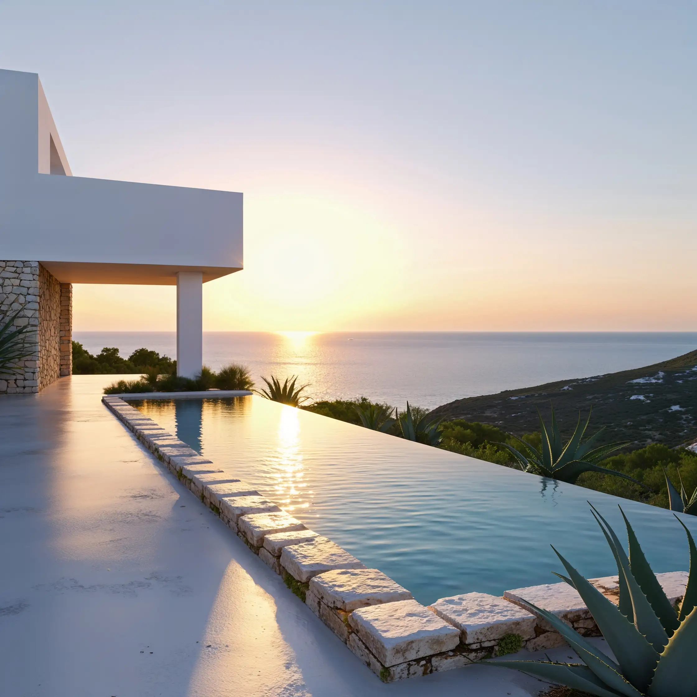 Construcción sostenible con materiales nobles y diseño bioclimático en Ibiza