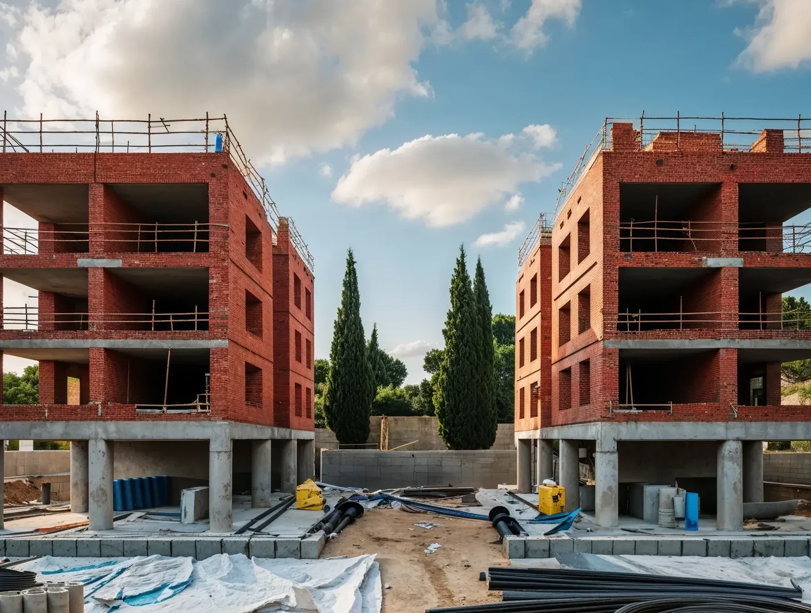 Vivienda moderna construida con estilo mediterráneo en Ibiza