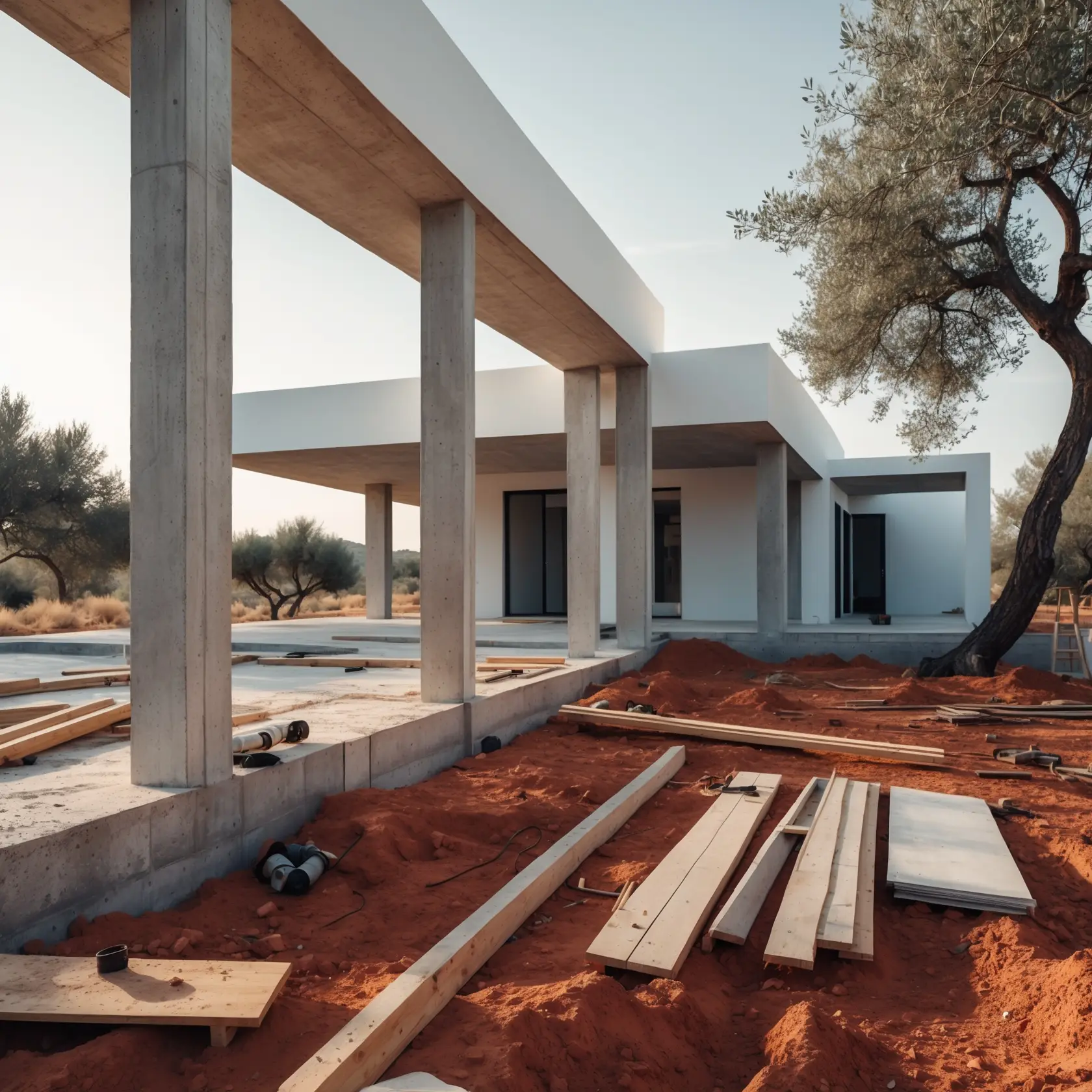 Construcción personalizada con materiales nobles en Ibiza