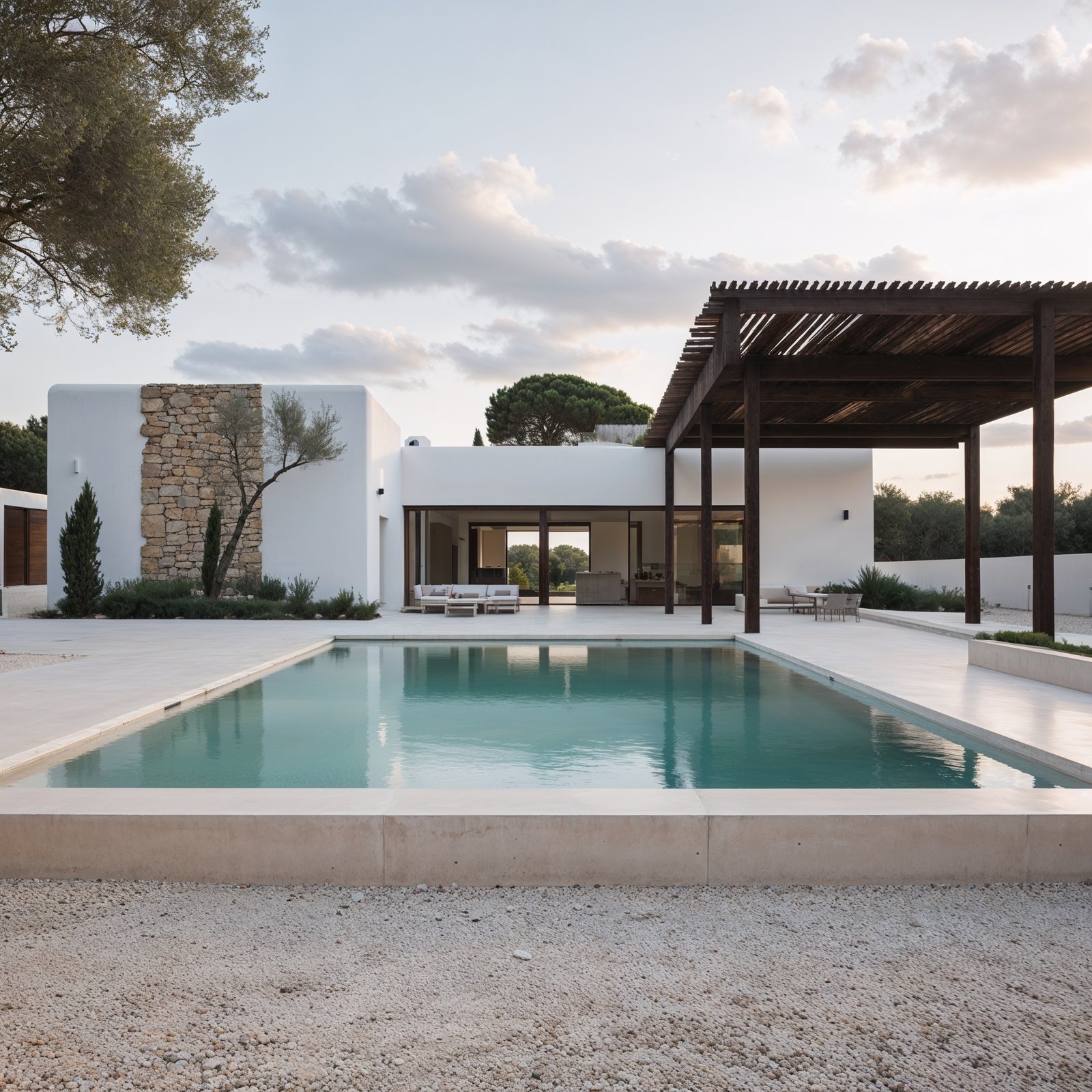 Estilo constructivo de Gris Construcciones en Ibiza - vivienda unifamiliar con alma